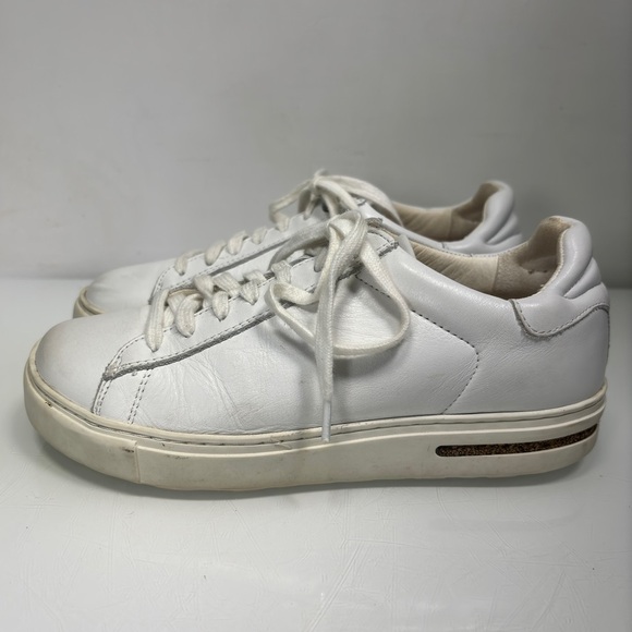Birkenstock Bend White Leather Lace Up Sneaker White Size 36 - Picture 8 of 13